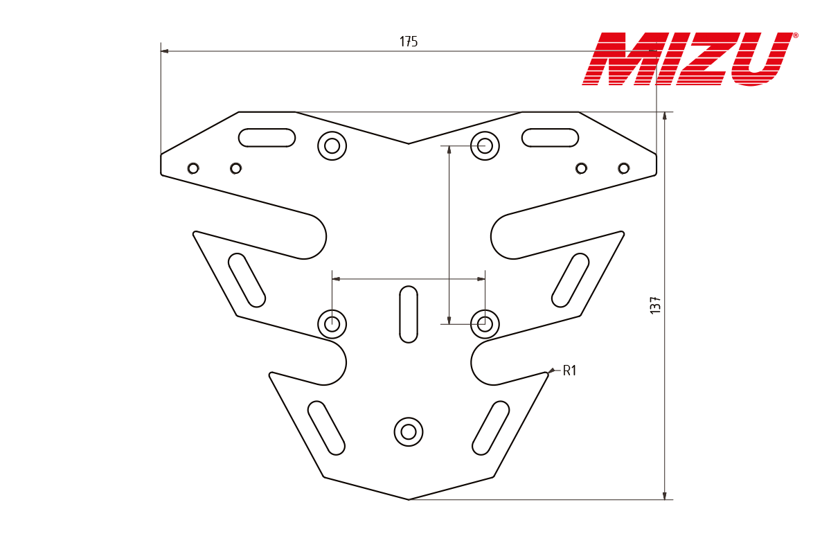 Porta Targa per KTM 1390 Super Duke R / R EVO, 990 Duke / R per